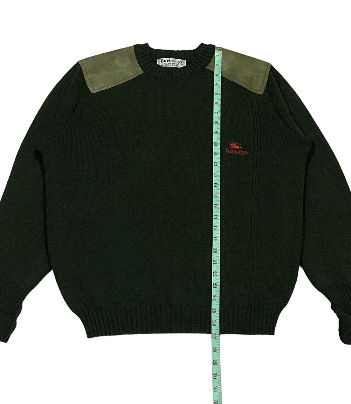 Burberry Vintage Burberry Elbow Patch Crew Knit Sweater Size US M / EU 48-50 / 2 - 5 Thumbnail