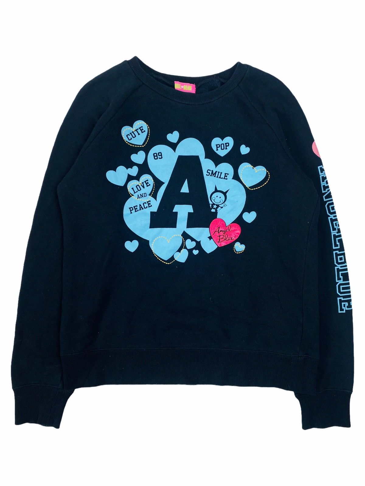 Hysteric Glamour 2000s Angel Blue Initial “A” Heavyweight Crewneck Size US M / EU 48-50 / 2 - 1 Thumbnail