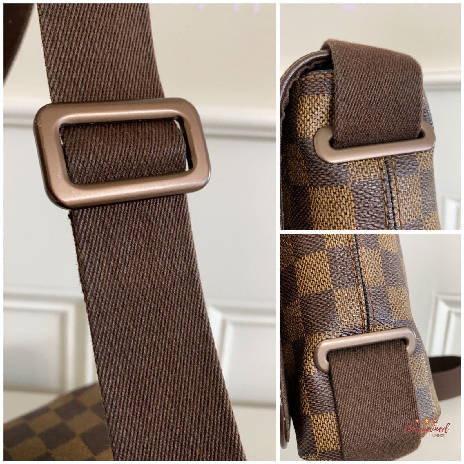Louis Vuitton Louis Vuitton Damier Ebene Canvas Brooklyn PM Shoulder Bag Size ONE SIZE - 5 Thumbnail