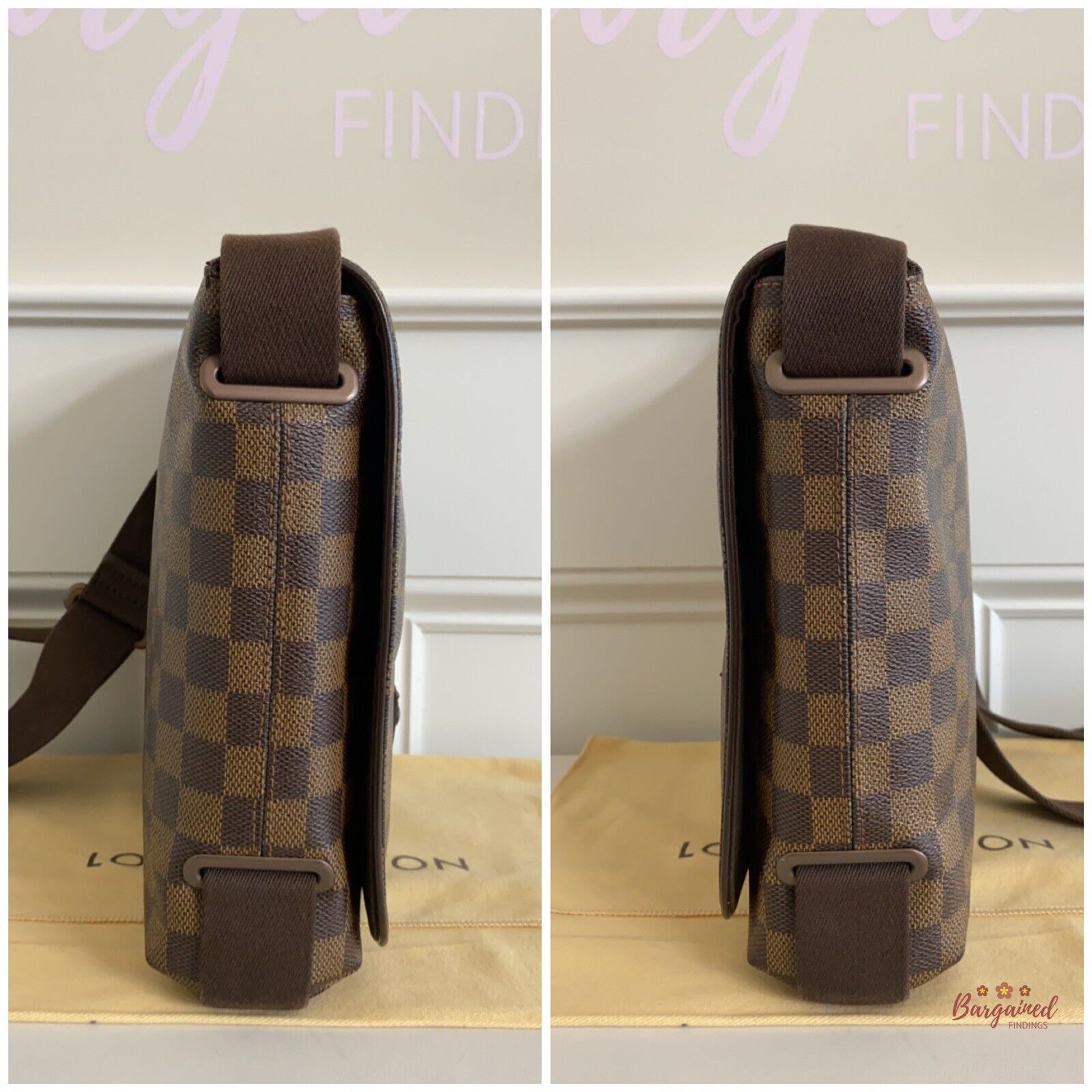 Louis Vuitton Louis Vuitton Damier Ebene Canvas Brooklyn PM Shoulder Bag Size ONE SIZE - 6 Thumbnail