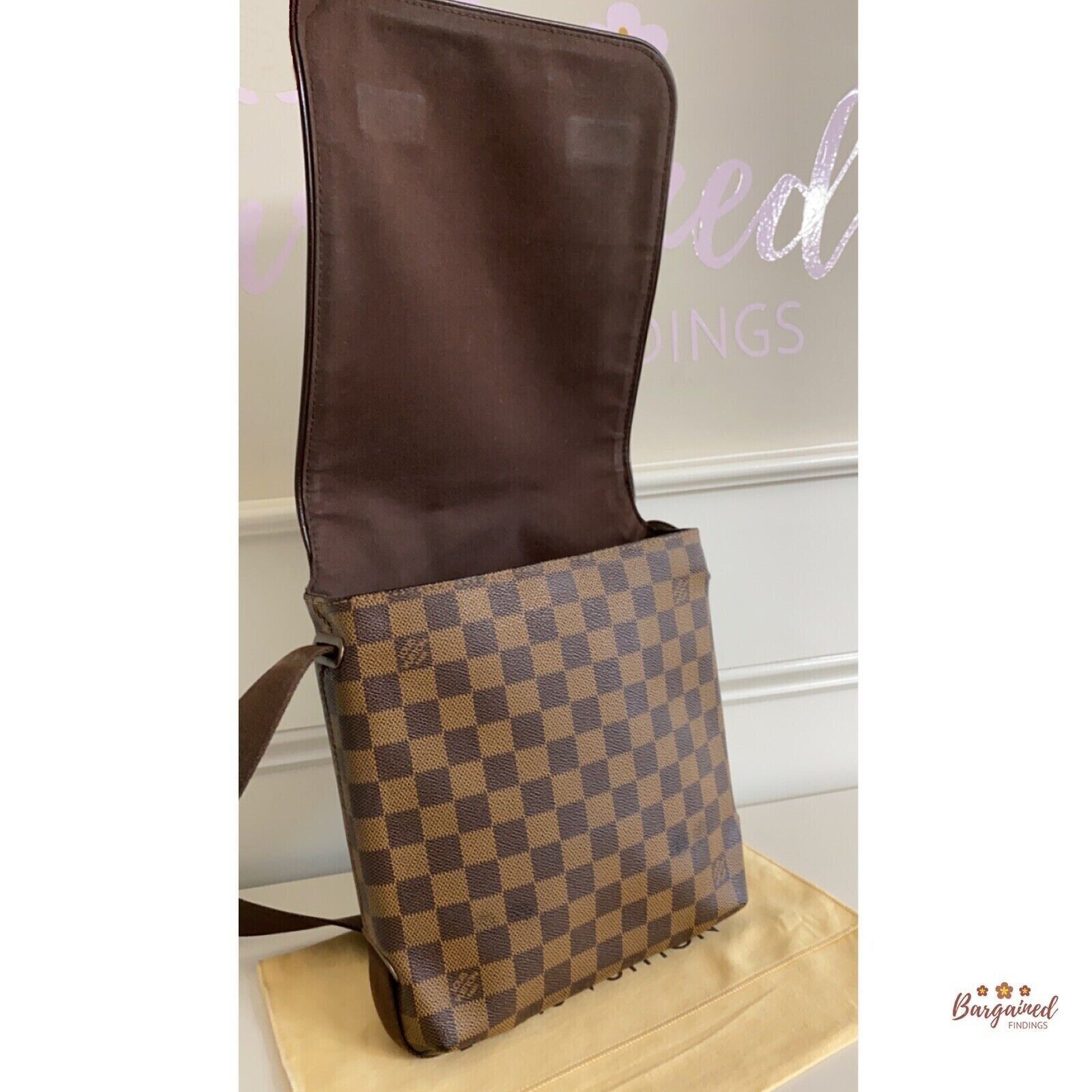 Louis Vuitton Louis Vuitton Damier Ebene Canvas Brooklyn PM Shoulder Bag Size ONE SIZE - 9 Thumbnail