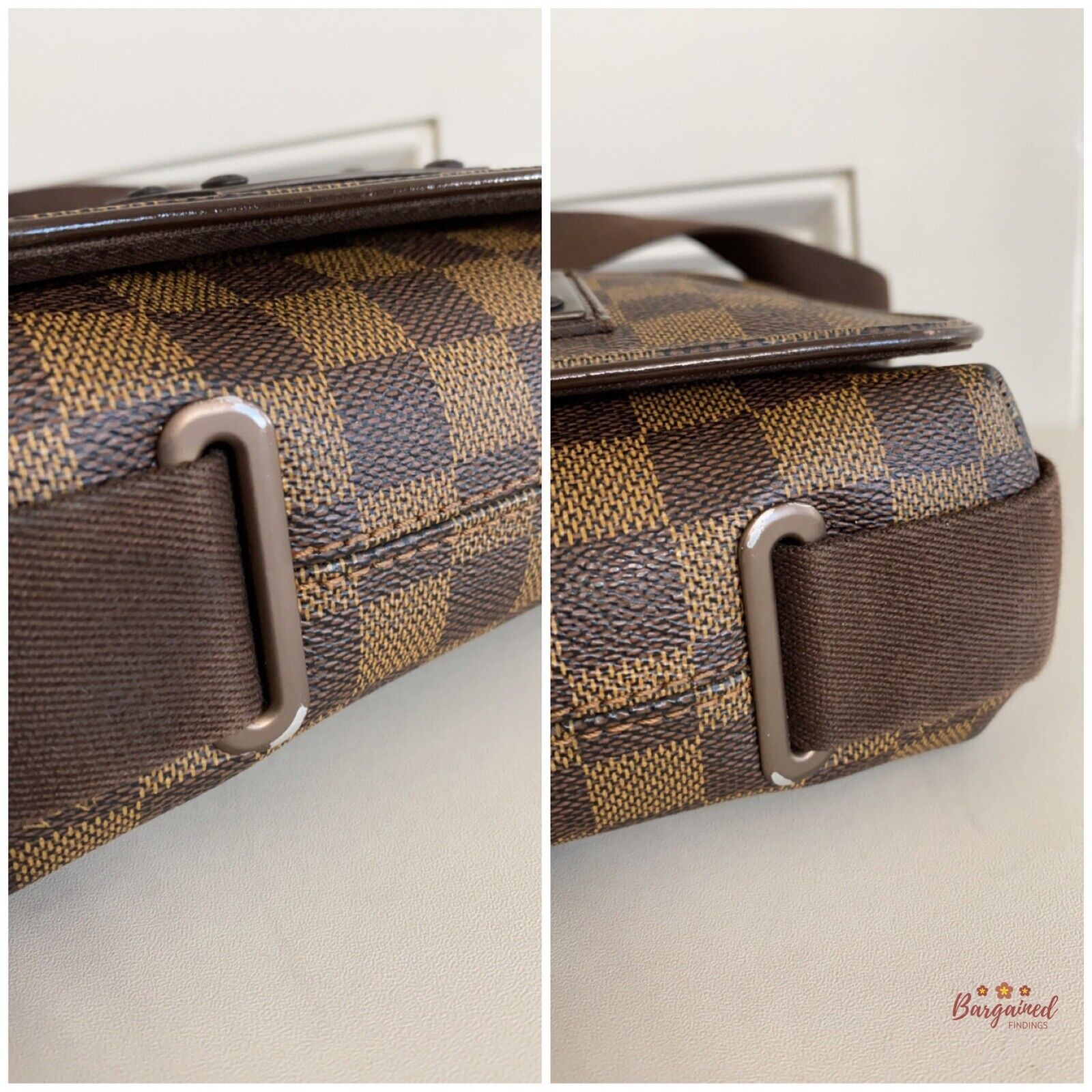 Louis Vuitton Louis Vuitton Damier Ebene Canvas Brooklyn PM Shoulder Bag Size ONE SIZE - 8 Thumbnail