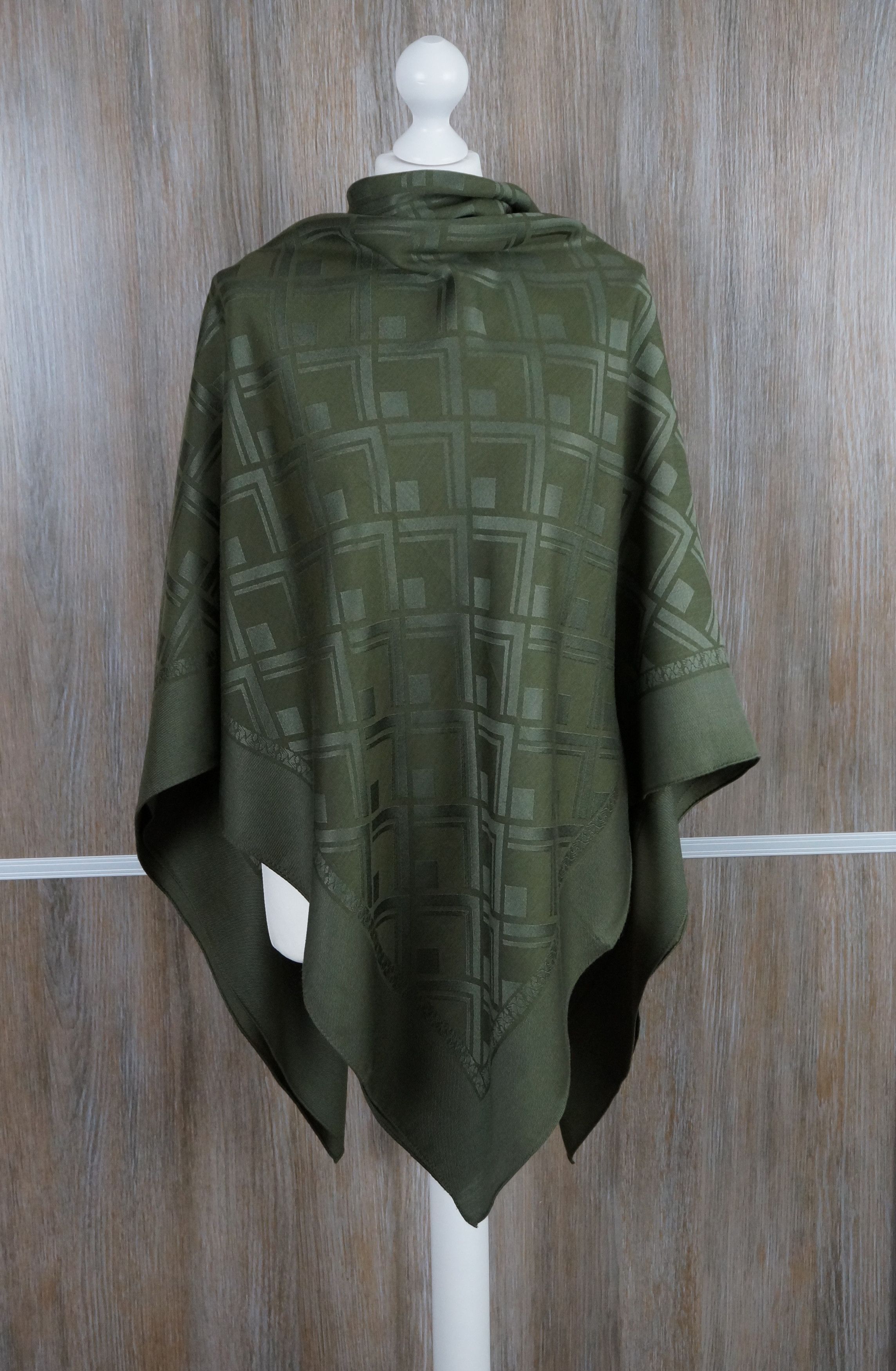 BALLY status silk/wool scarf. Made in France. XXL.