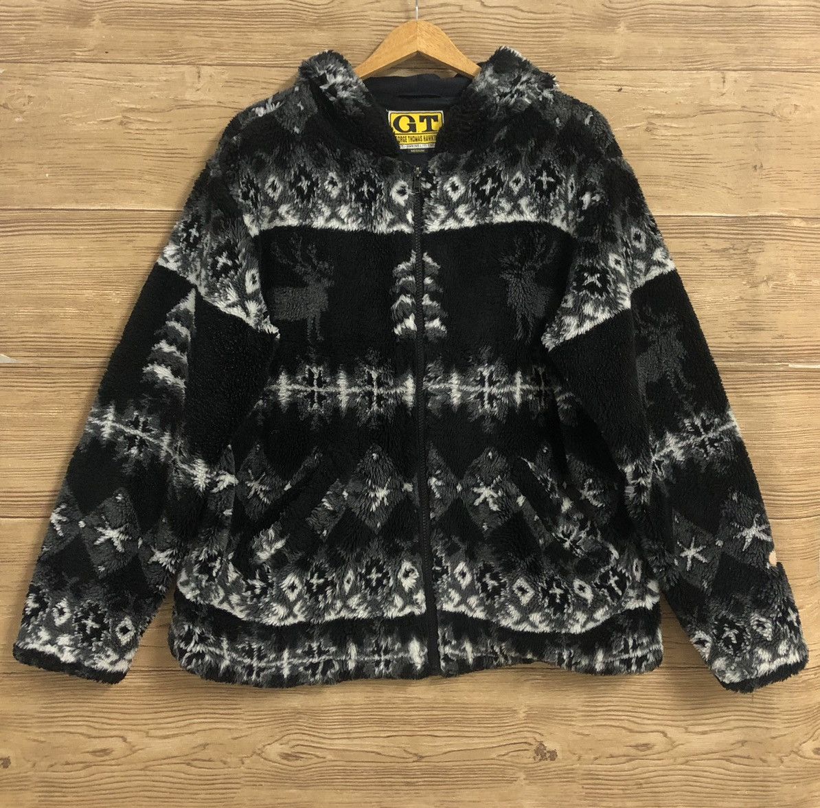 Vintage Fleece Jacket L by GT Hawkins Winter Wear Rare