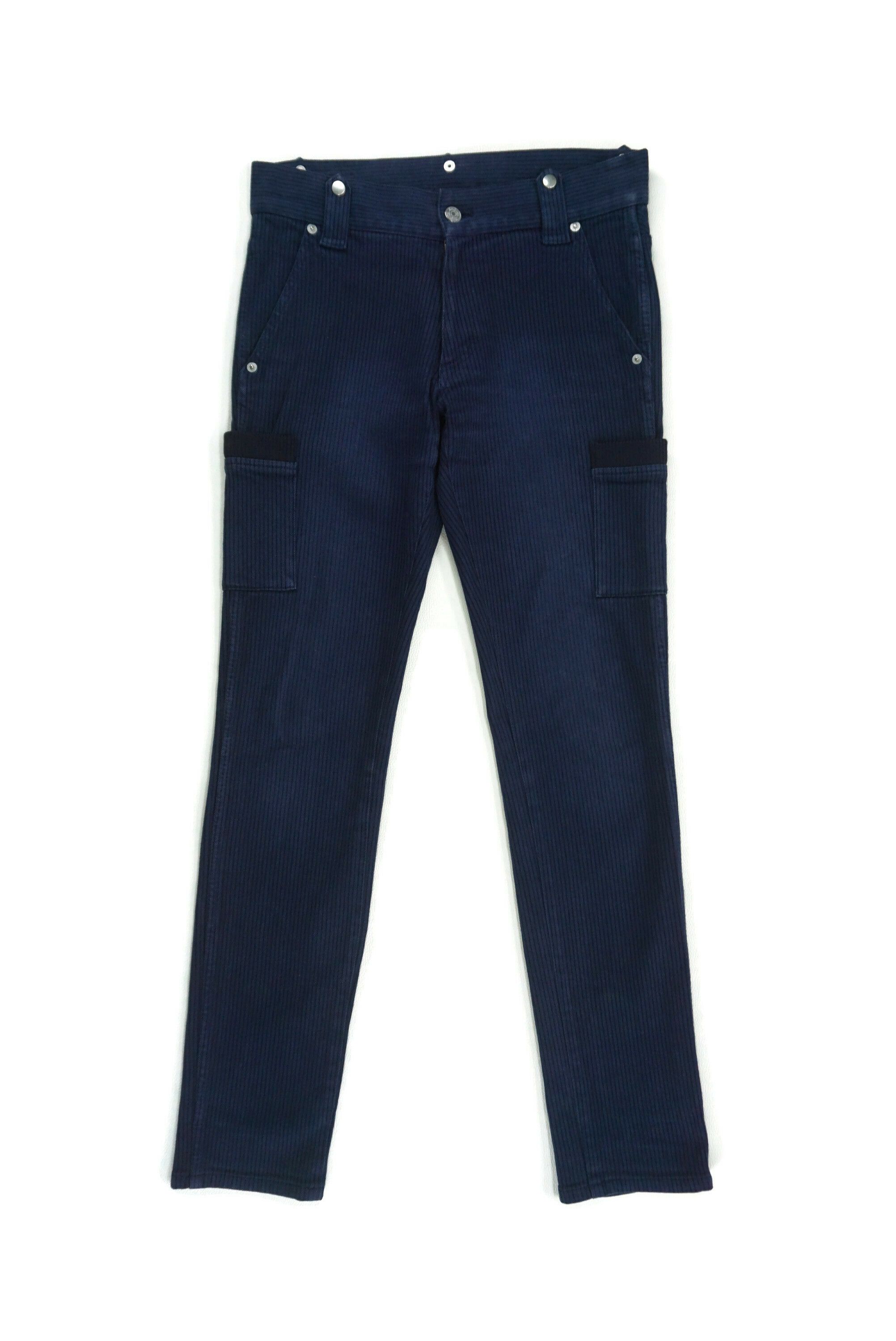image of Rockers x Surplus Punk Xgirl Hickory Cargo Pants Kim Gordon Brand in Blue, Women's (Size 26)