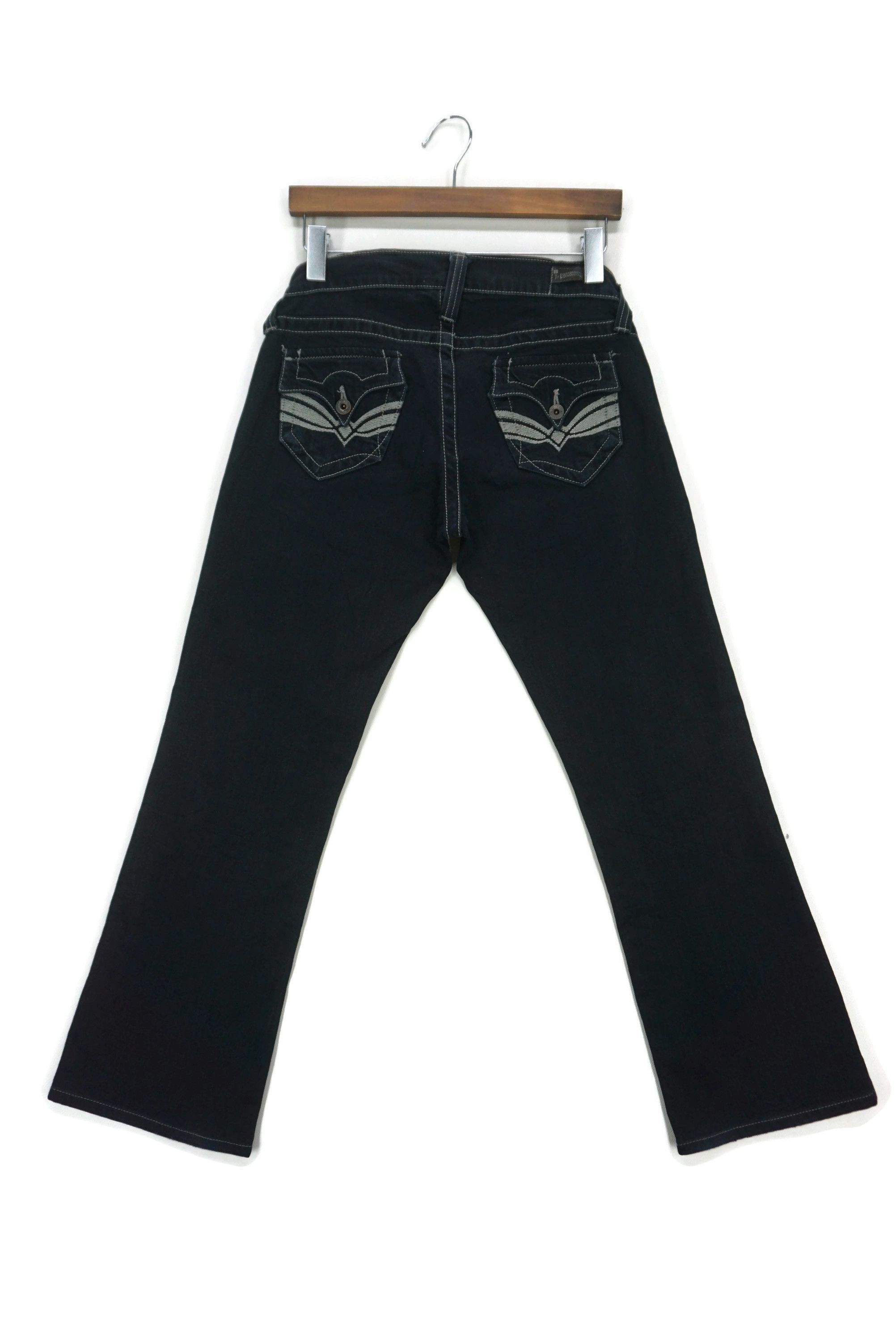 image of Lucky Rodeo Bootcut Dungaree Flare Jeans Lil Maggie Pants Made In Usa in Blue, Women's (Size 26)