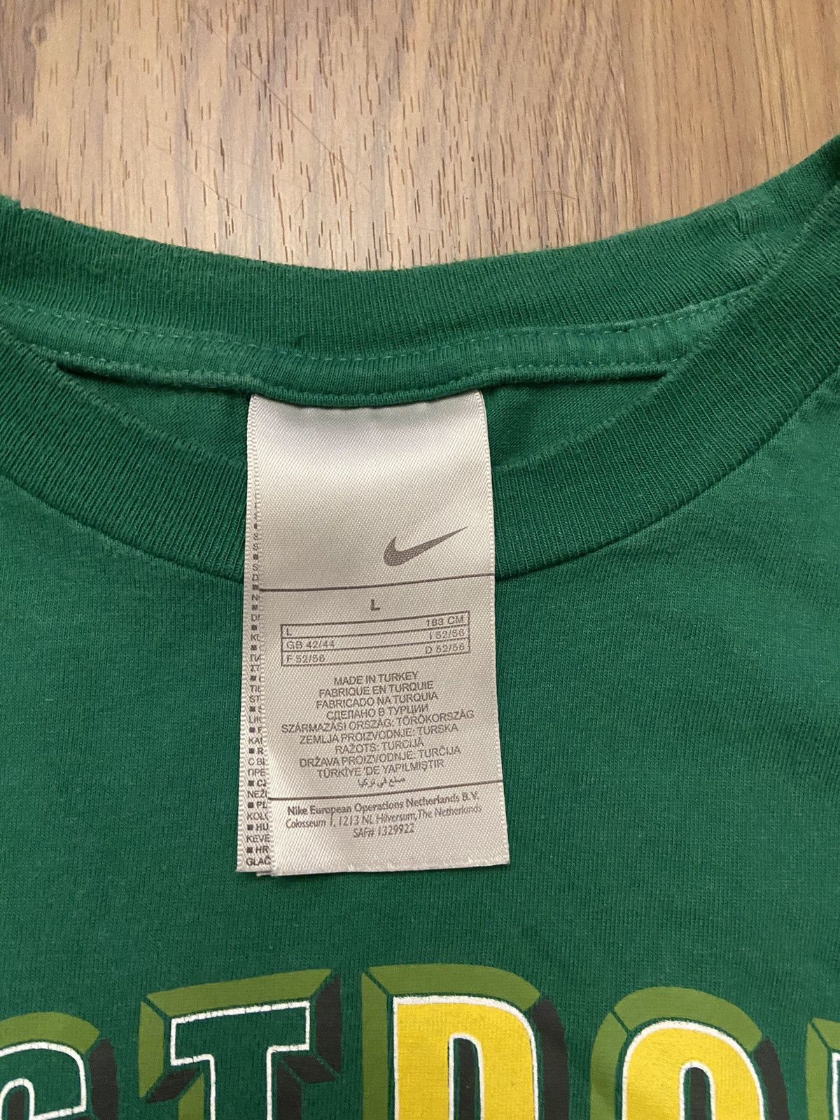 Nike Nike Hype 🔥 Vintage Y2K Drill Style T-shirt Centr Logo Size US L / EU 52-54 / 3 - 3 Thumbnail