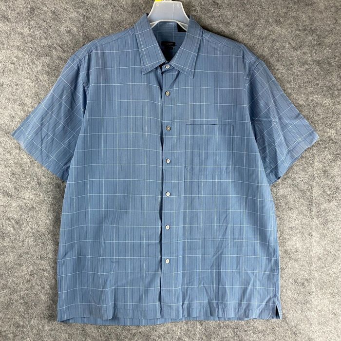 Van Heusen Van Heusen Studio Button Up Shirt Large Modal Blend Short ...