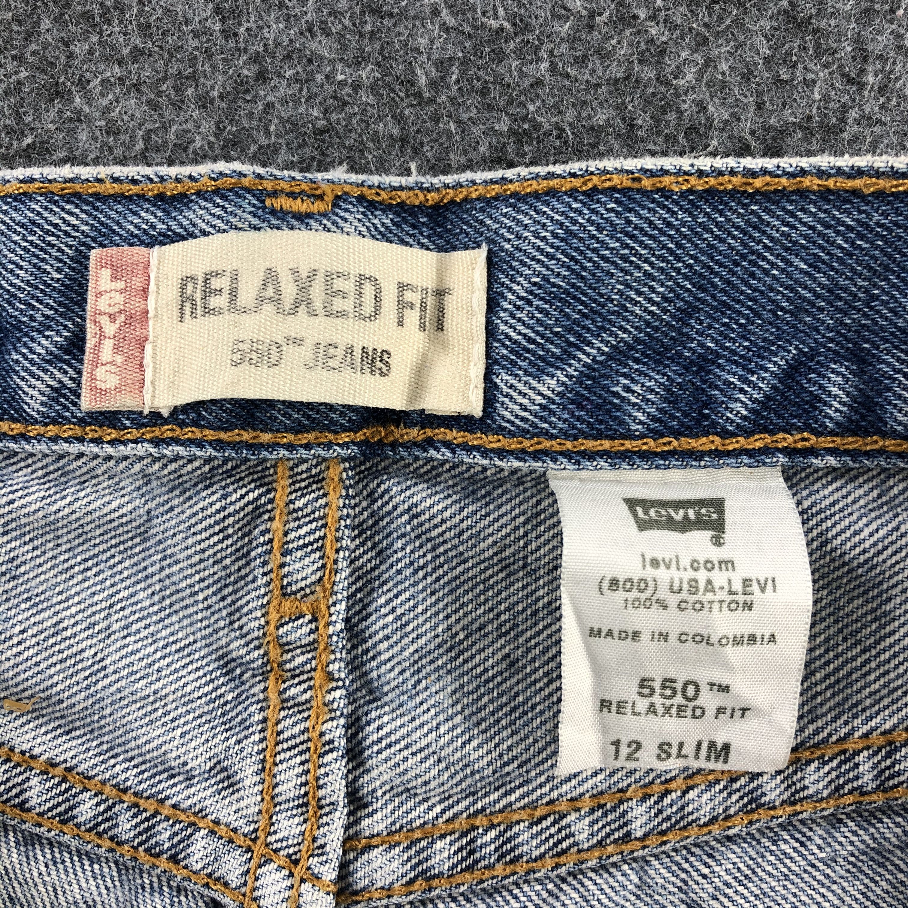 Levi's W24 Vintage Levis 550 Jeans Faded Blue Denim 24 x 25 -J960 Size US 26 / EU 42 - 11 Thumbnail