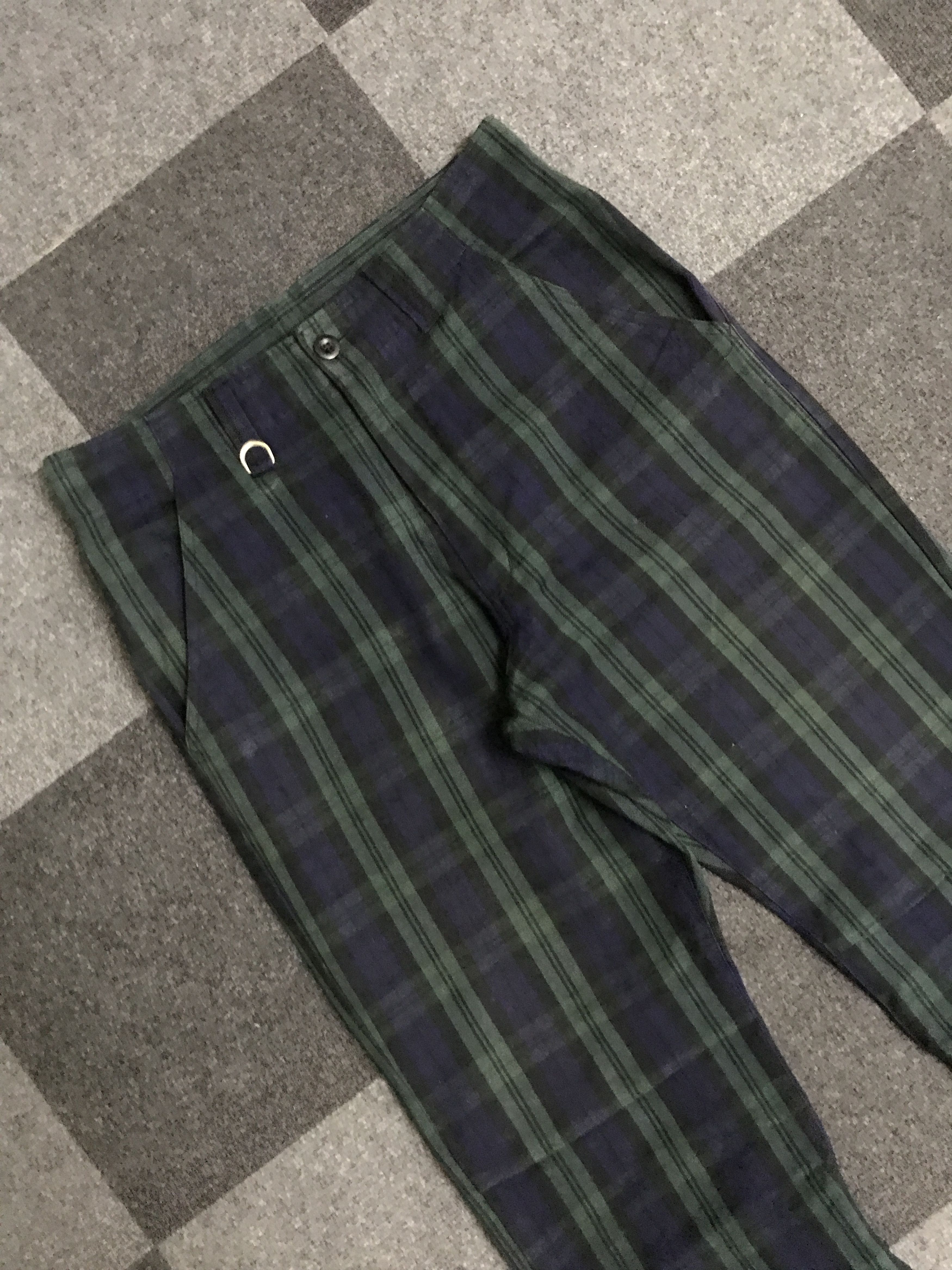 Japanese Brand P67 OVER THE STRIPE Japan Plaid Rare Design Pant Size US 31 - 4 Thumbnail