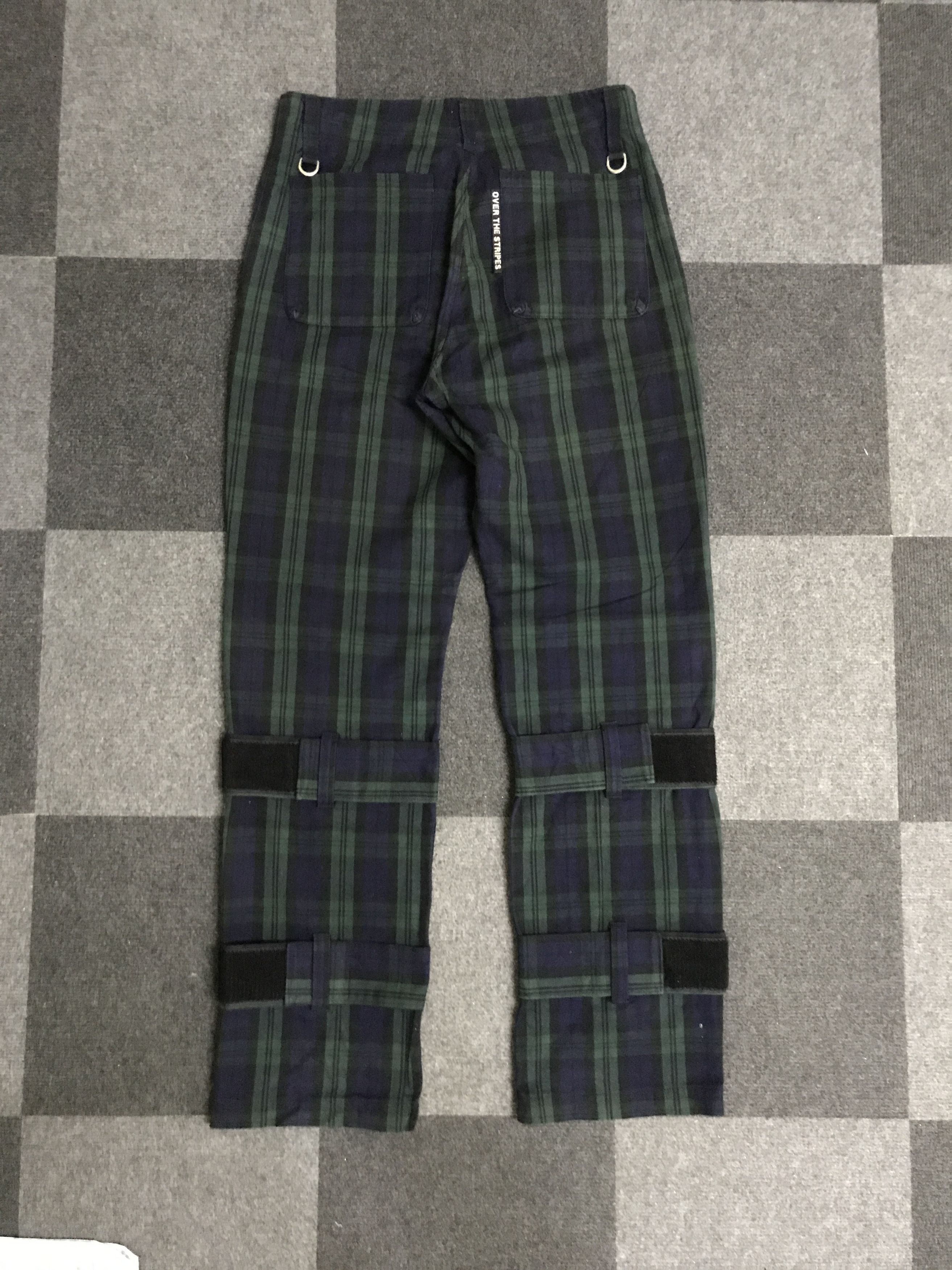 Japanese Brand P67 OVER THE STRIPE Japan Plaid Rare Design Pant Size US 31 - 6 Thumbnail