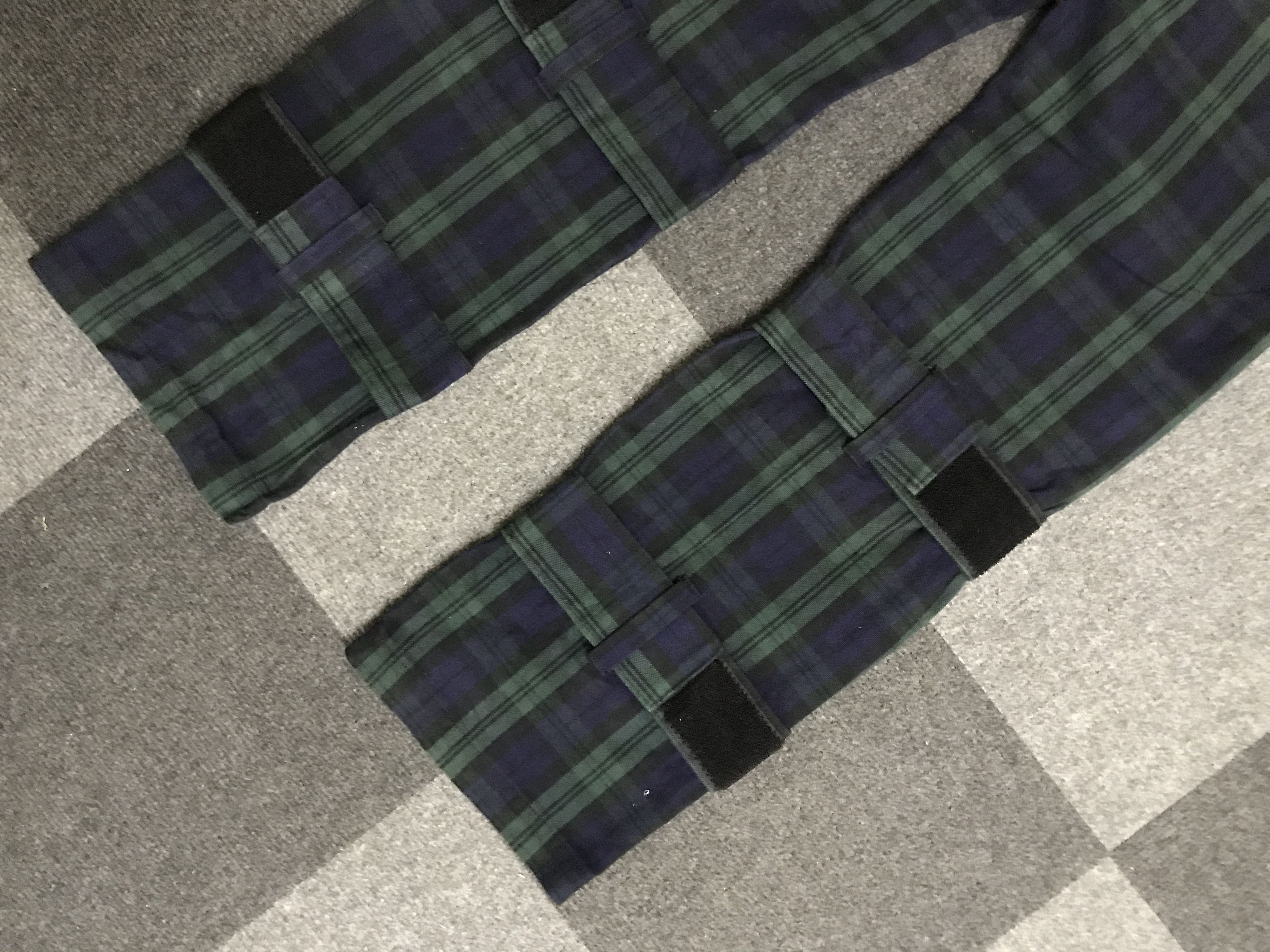 Japanese Brand P67 OVER THE STRIPE Japan Plaid Rare Design Pant Size US 31 - 8 Thumbnail