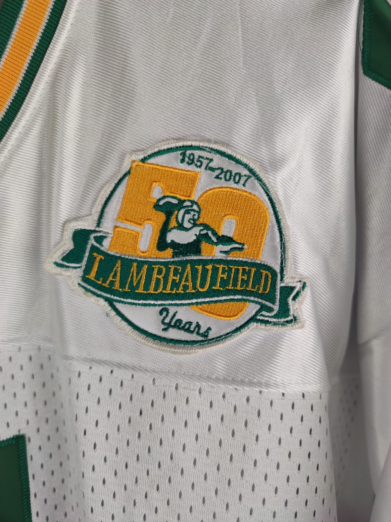 Favre #4 Packers Jersey Lambeaufield 50 years 2007 Stitched