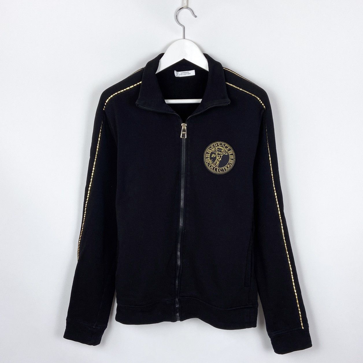 Other Versace Collection Medusa embroidered light black jacket Size US M / EU 48-50 / 2 - 1 Thumbnail