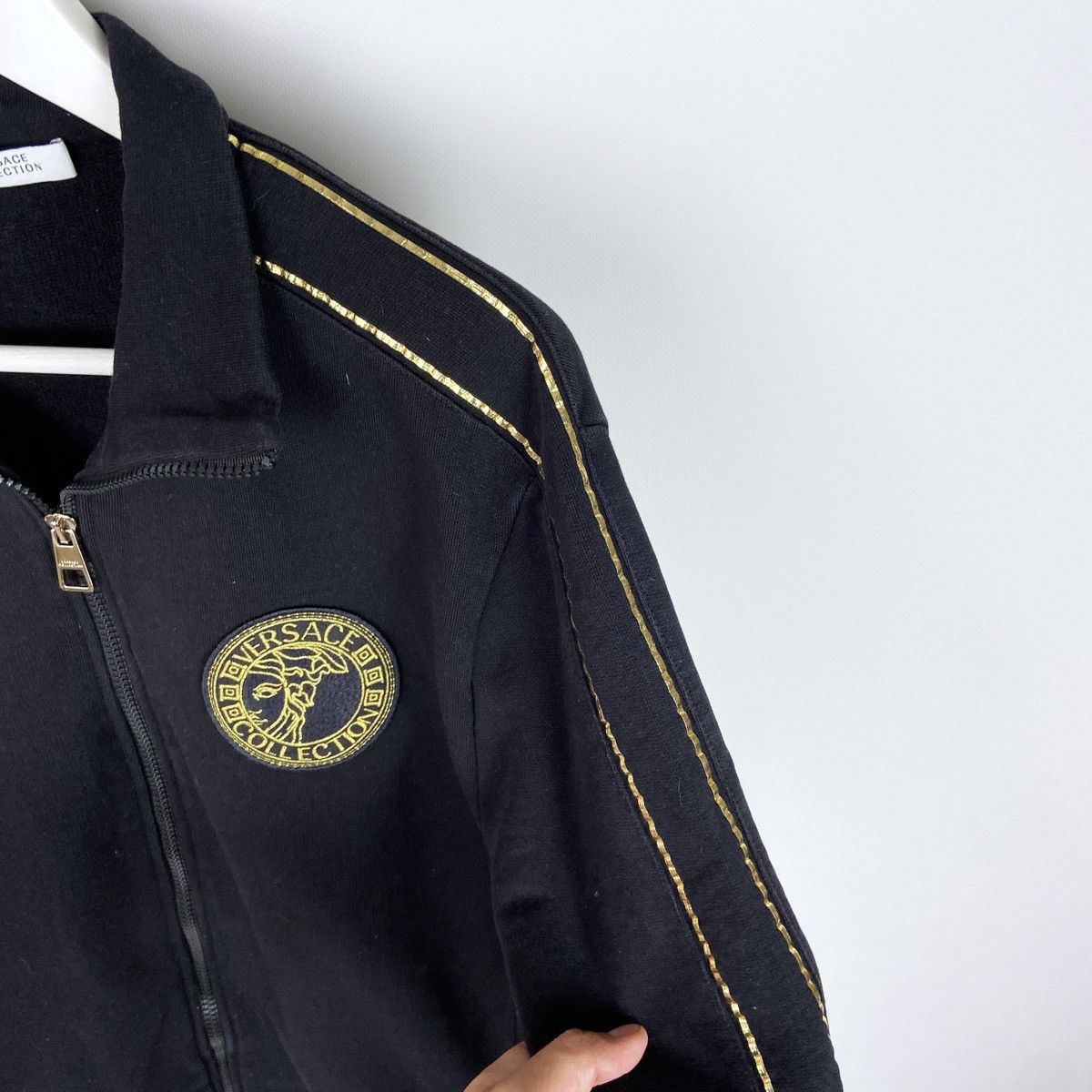 Other Versace Collection Medusa embroidered light black jacket Size US M / EU 48-50 / 2 - 5 Thumbnail