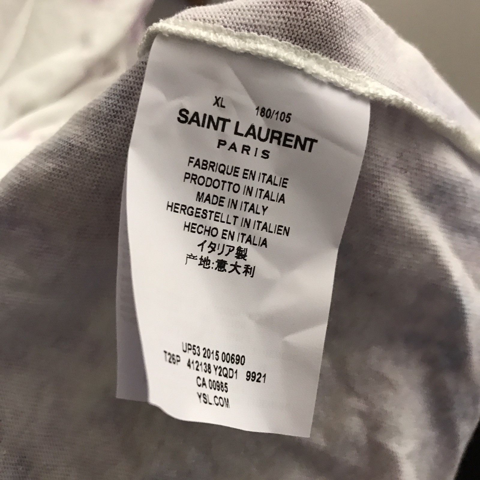 【SAINT LAURENT】Tie Dye Leopard T-Shirt【即発送】 SAINT LAURENT】Tie Dye Leopard T-Shirt【即発送】 (Saint