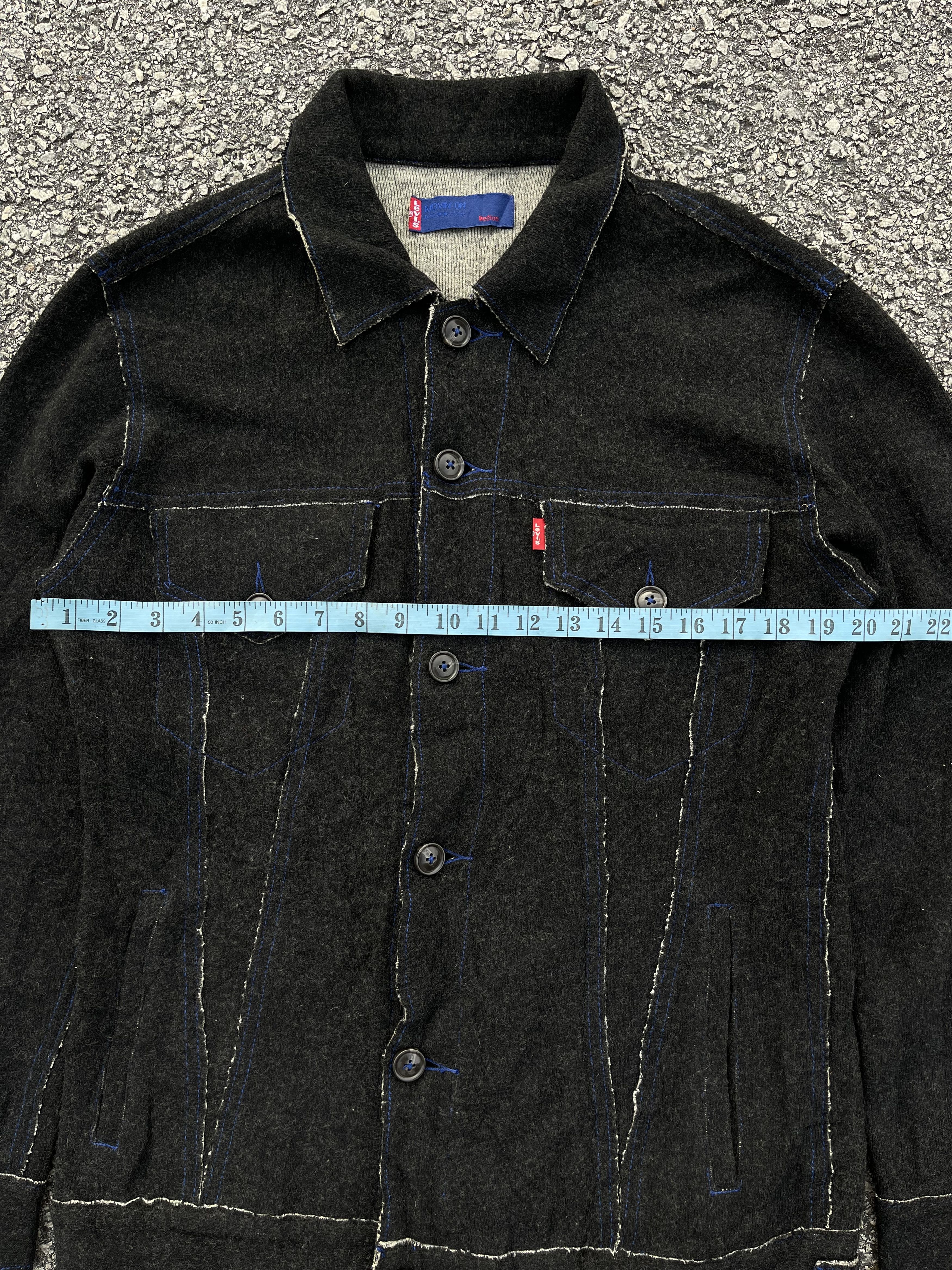 If Six Was Nine × Levi's Levis Chacoal Wool Blue Indigo Jacket Size US M / EU 48-50 / 2 - 6 Thumbnail