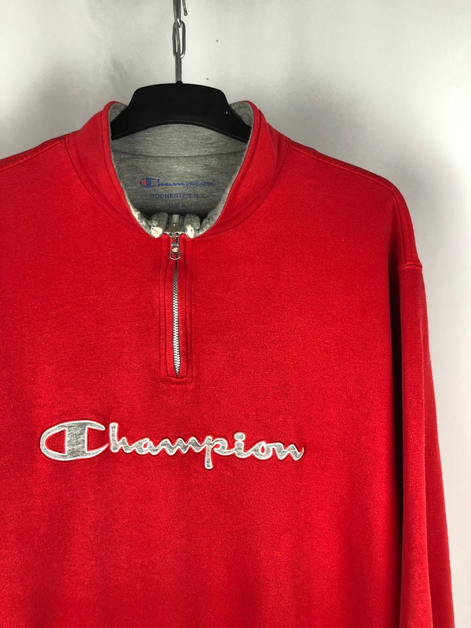 Champion Champion vintage zip 1/3 sweatshirt red size XL Size US XL / EU 56 / 4 - 2 Thumbnail