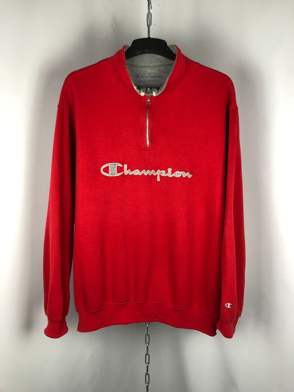 Red vintage champion sweater xxl sales