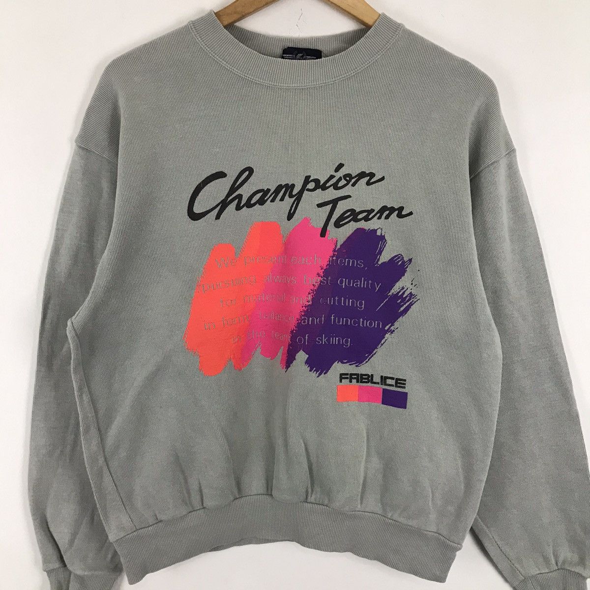 Japanese Brand Japanese Brand Fablice Champion Team Sweatshirt Size US L / EU 52-54 / 3 - 2 Thumbnail