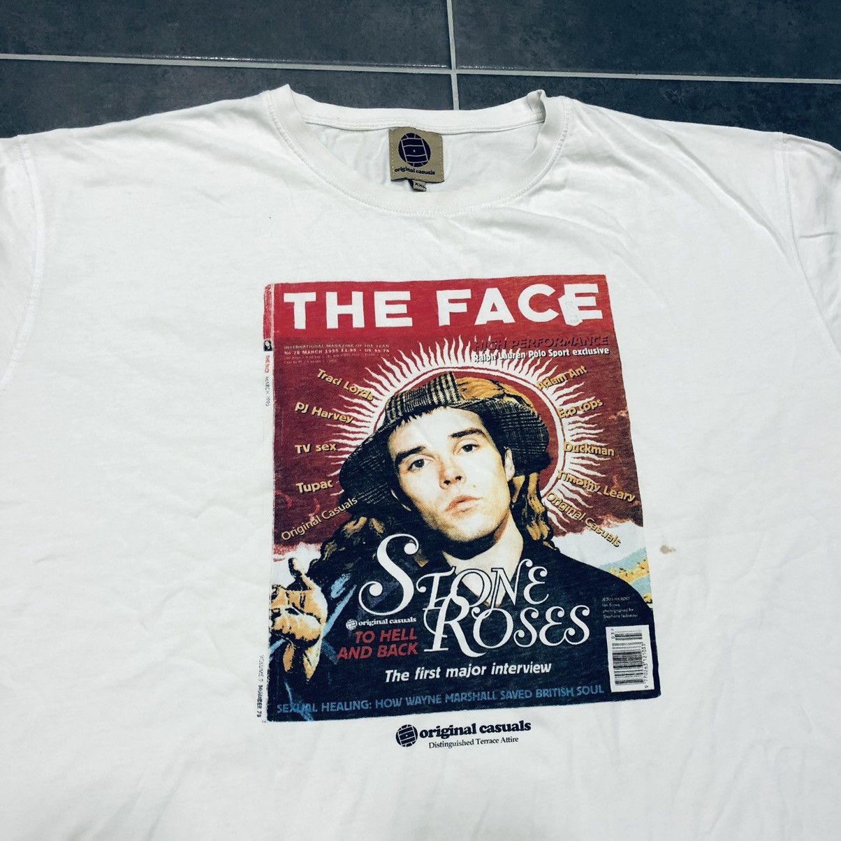 Band Tees × Vintage Vintage The Stone Roses Shirt Vintage Band Tees Oasis Size US XL / EU 56 / 4 - 2 Thumbnail