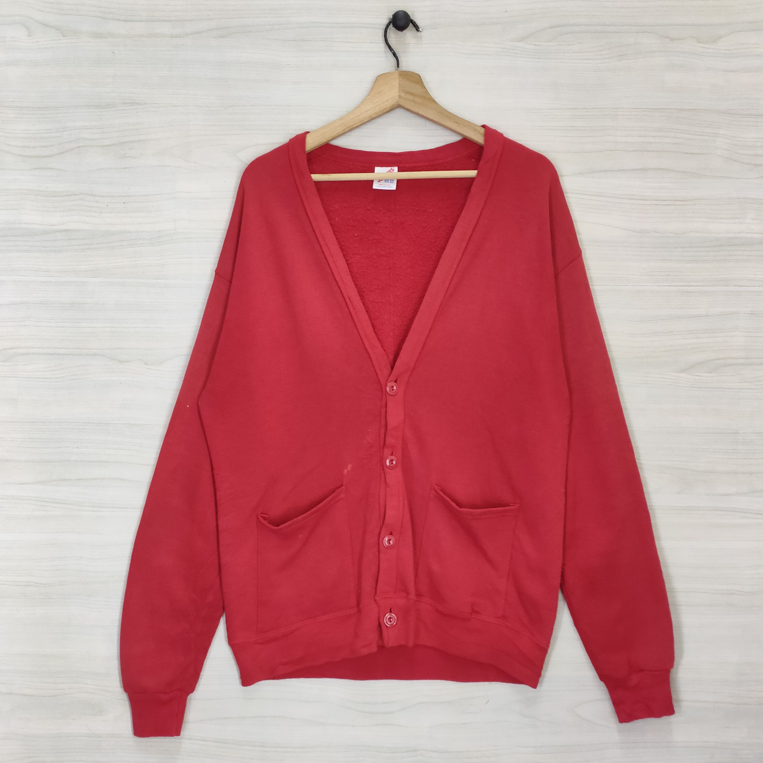 90s Jerzees Blank Sweater Vintage Cardigan