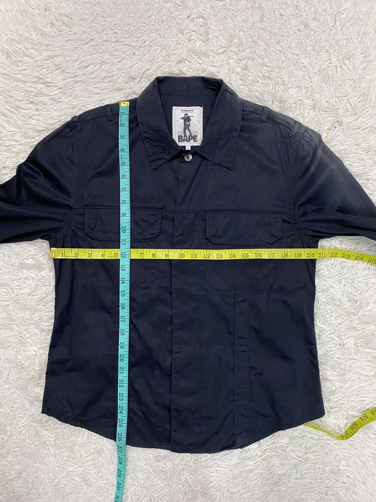 Bape × Vintage BAPE Gothic Style Button Up Shirt Size US M / EU 48-50 / 2 - 21 Thumbnail