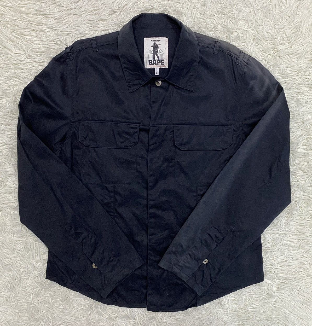 Bape × Vintage BAPE Gothic Style Button Up Shirt Size US M / EU 48-50 / 2 - 4 Thumbnail