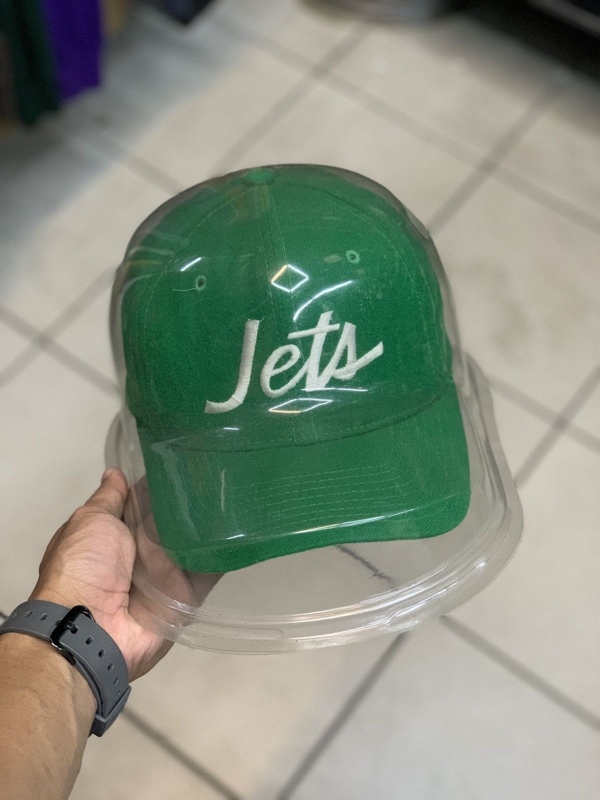 Vintage New York Jets Starter Hat Cap Fitted Wool Black NFL
