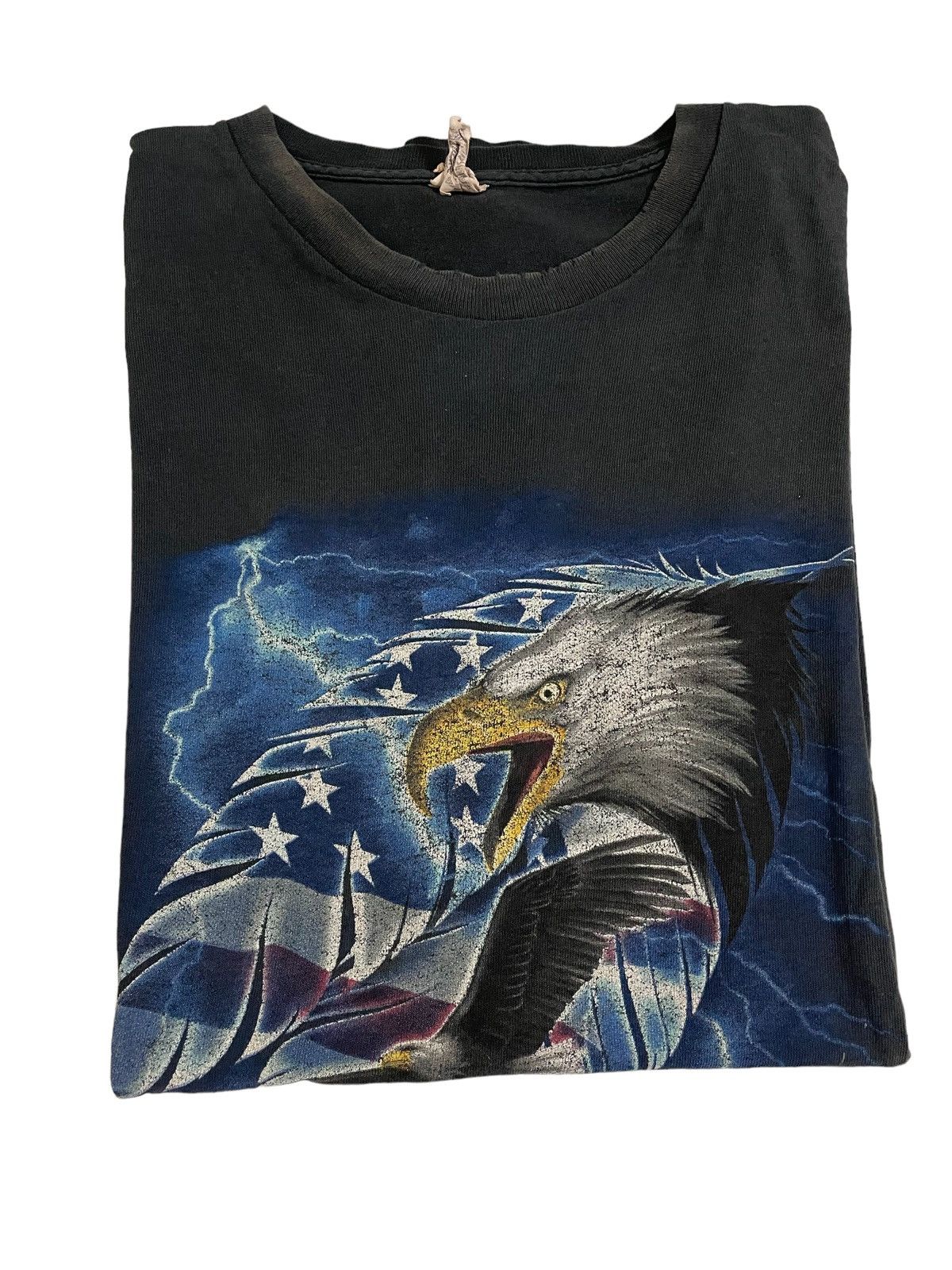 Vintage Vintage Y2K Sun Faded The Eagles Lightning American Flag Size US XXL / EU 58 / 5 - 3 Thumbnail