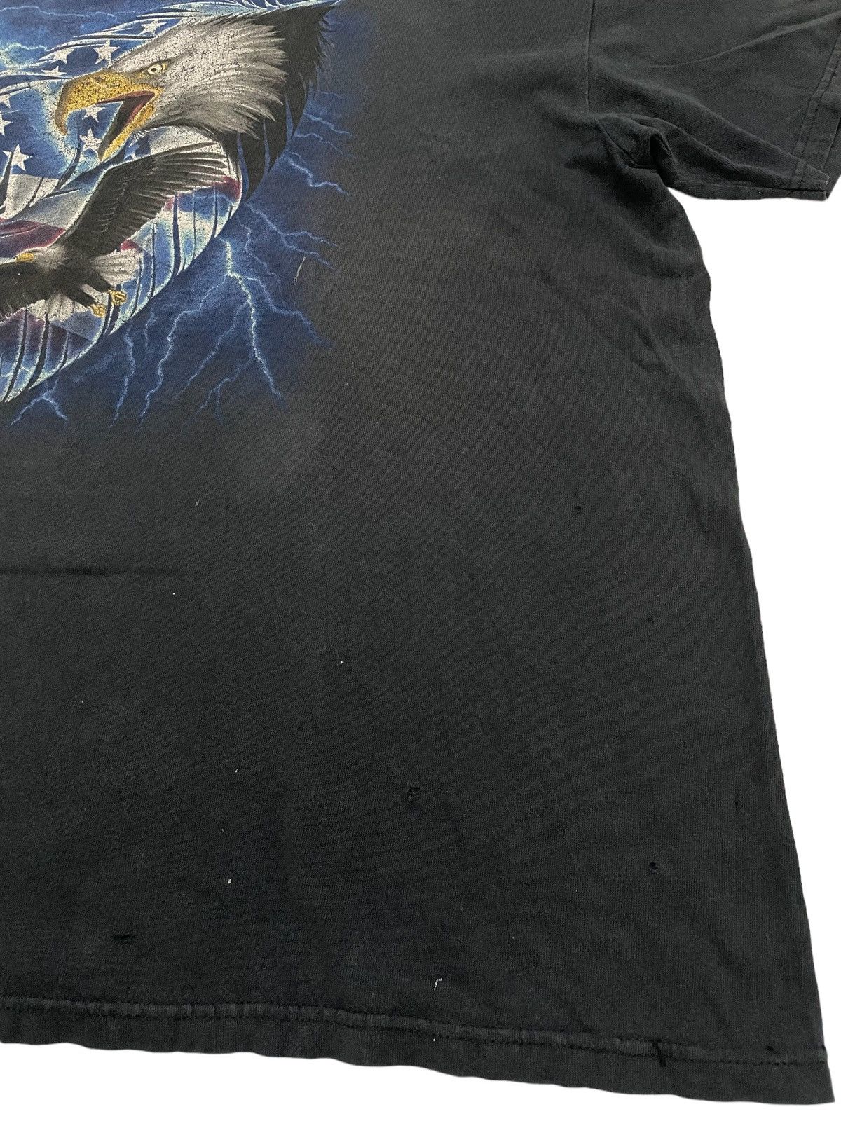 Vintage Vintage Y2K Sun Faded The Eagles Lightning American Flag Size US XXL / EU 58 / 5 - 6 Thumbnail