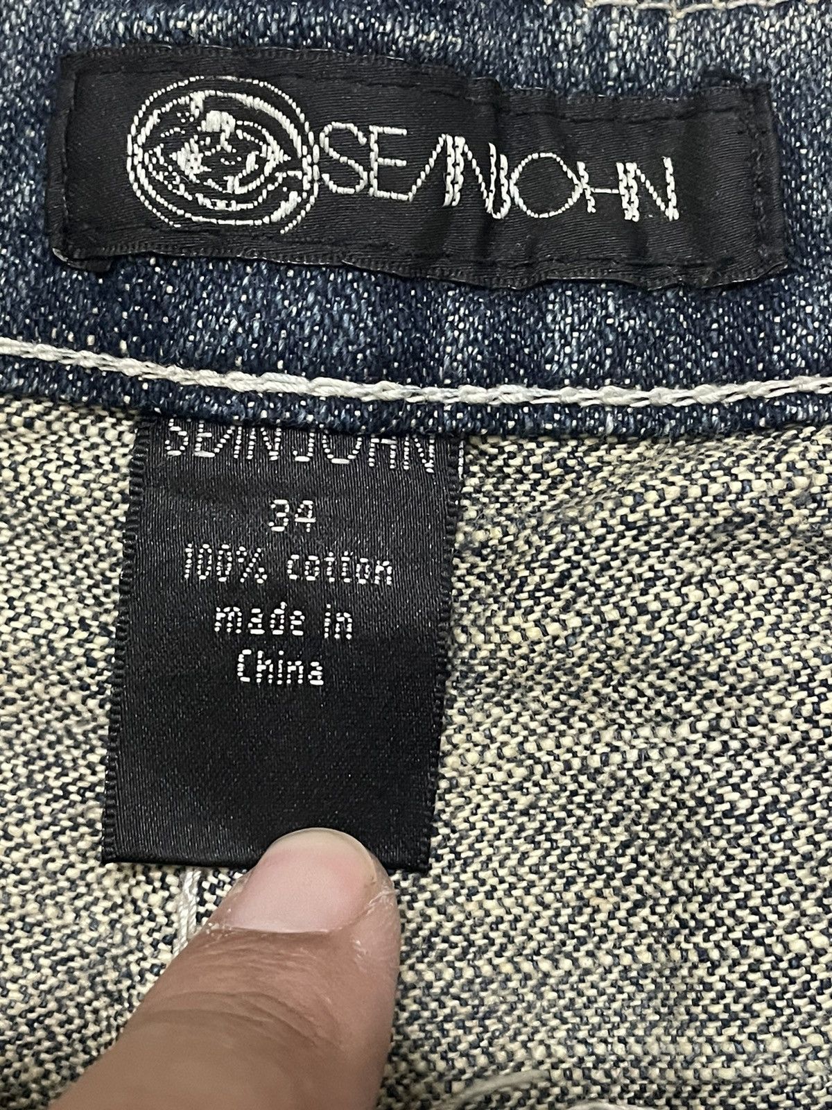 Hypebeast × Sean John Denim Sean John Rapper Dollar Design Size US 34 / EU 50 - 12 Thumbnail