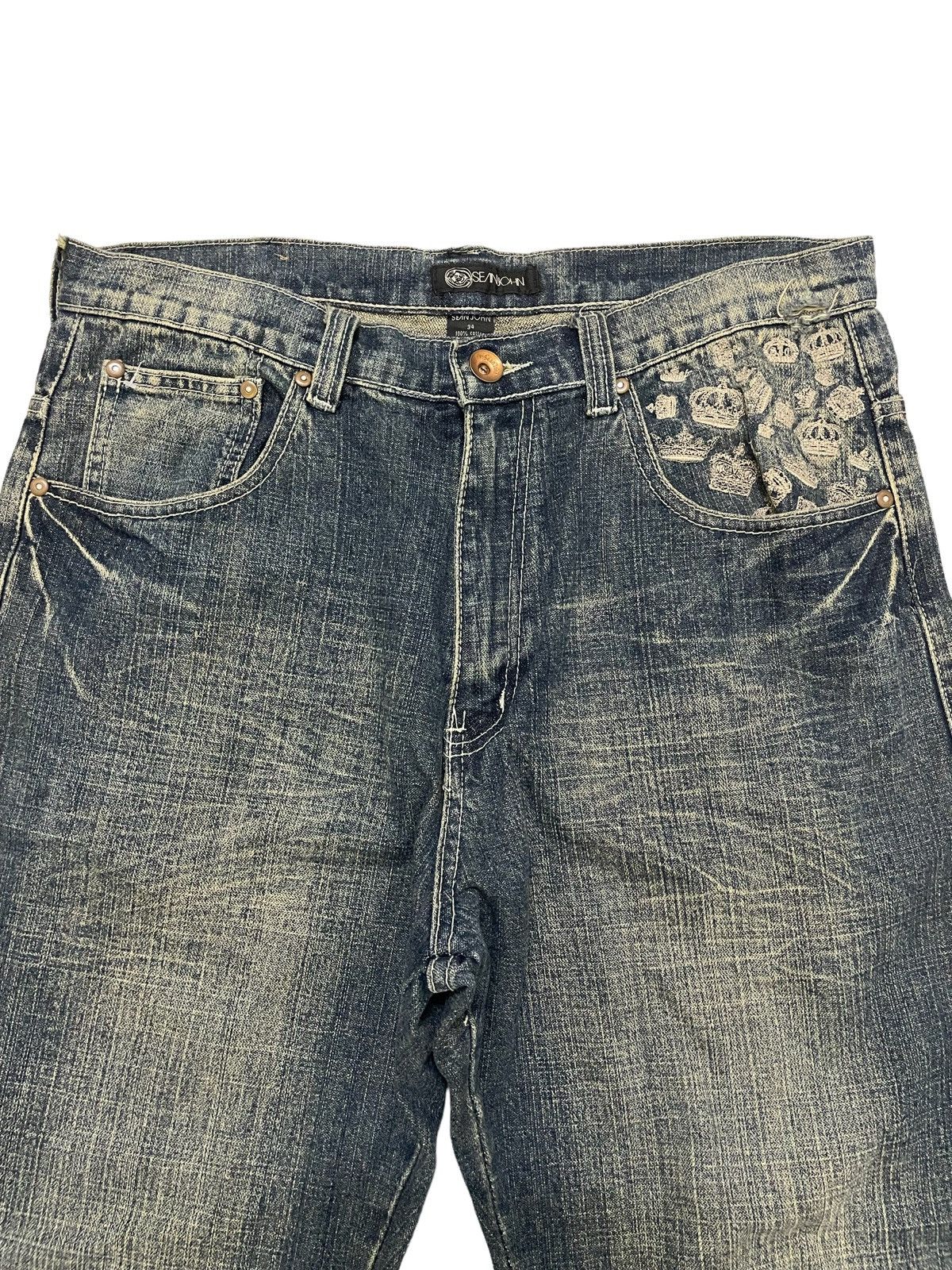 Hypebeast × Sean John Denim Sean John Rapper Dollar Design Size US 34 / EU 50 - 2 Thumbnail