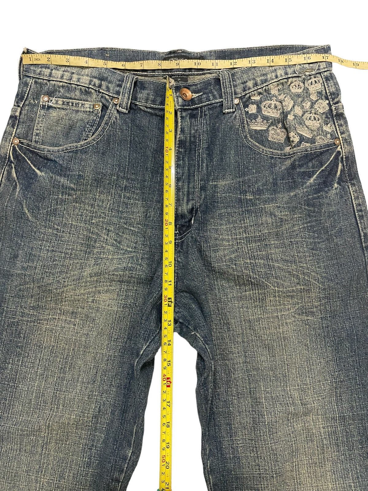 Hypebeast × Sean John Denim Sean John Rapper Dollar Design Size US 34 / EU 50 - 5 Thumbnail