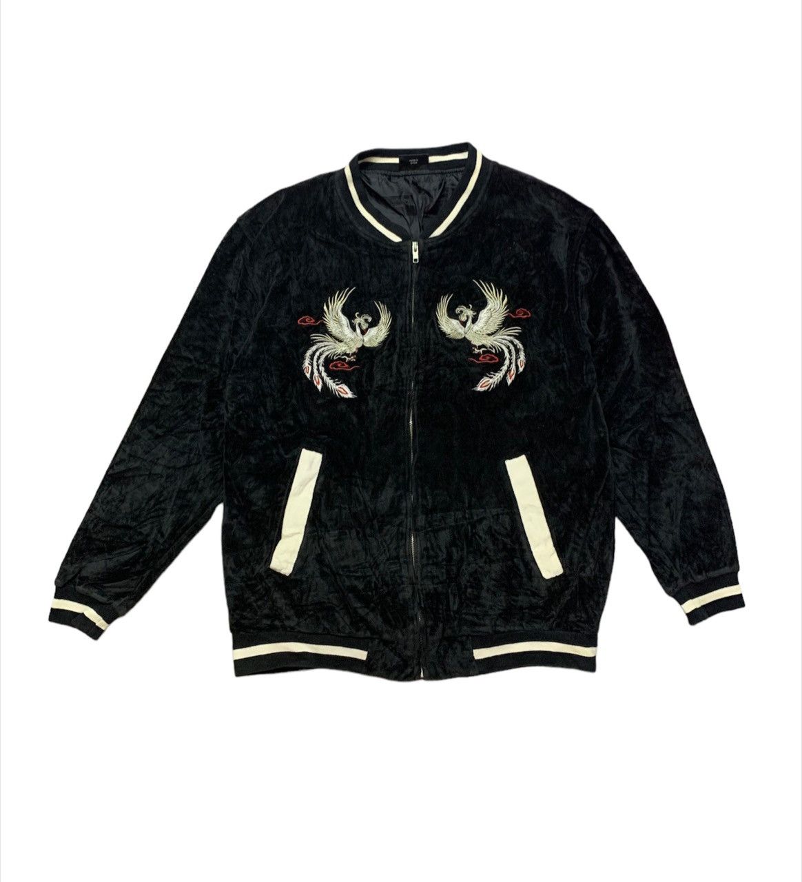 Japanese Brand Velour Phoenix Embroidery Sukajan Souvenir Jacket Size US M / EU 48-50 / 2 - 1 Thumbnail
