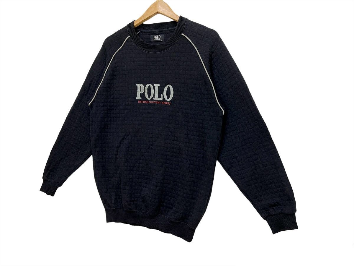 Polo Ralph Lauren × Vintage Vintage 90s POLO BRITISH Big Logo Crewneck Sweatshirt Size M Size US M / EU 48-50 / 2 - 3 Thumbnail