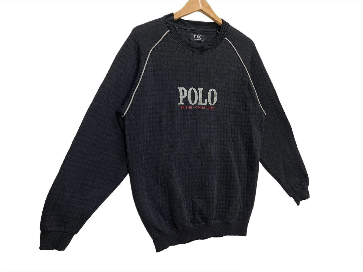 Polo Ralph Lauren × Vintage Vintage 90s POLO BRITISH Big Logo Crewneck Sweatshirt Size M Size US M / EU 48-50 / 2 - 2 Thumbnail