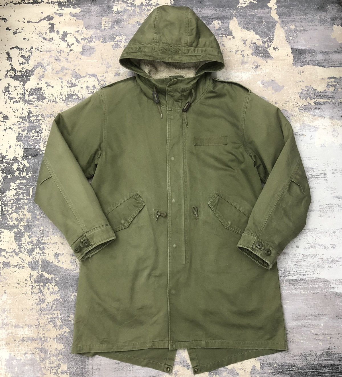 Y199. JAPAN GU MILITARY STYLE PARKA JACKET