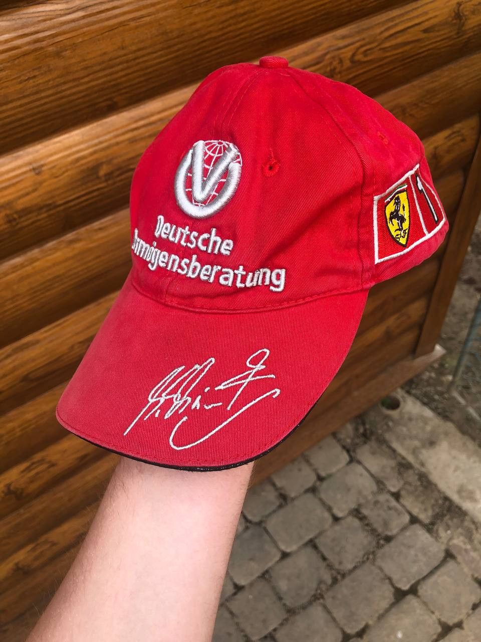 Vintage Vintage Michael Schumacher 2000 World Champion Ferrari Hat Size ONE SIZE - 2 Thumbnail