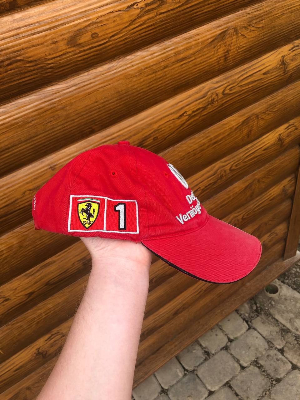 Vintage Vintage Michael Schumacher 2000 World Champion Ferrari Hat Size ONE SIZE - 4 Thumbnail