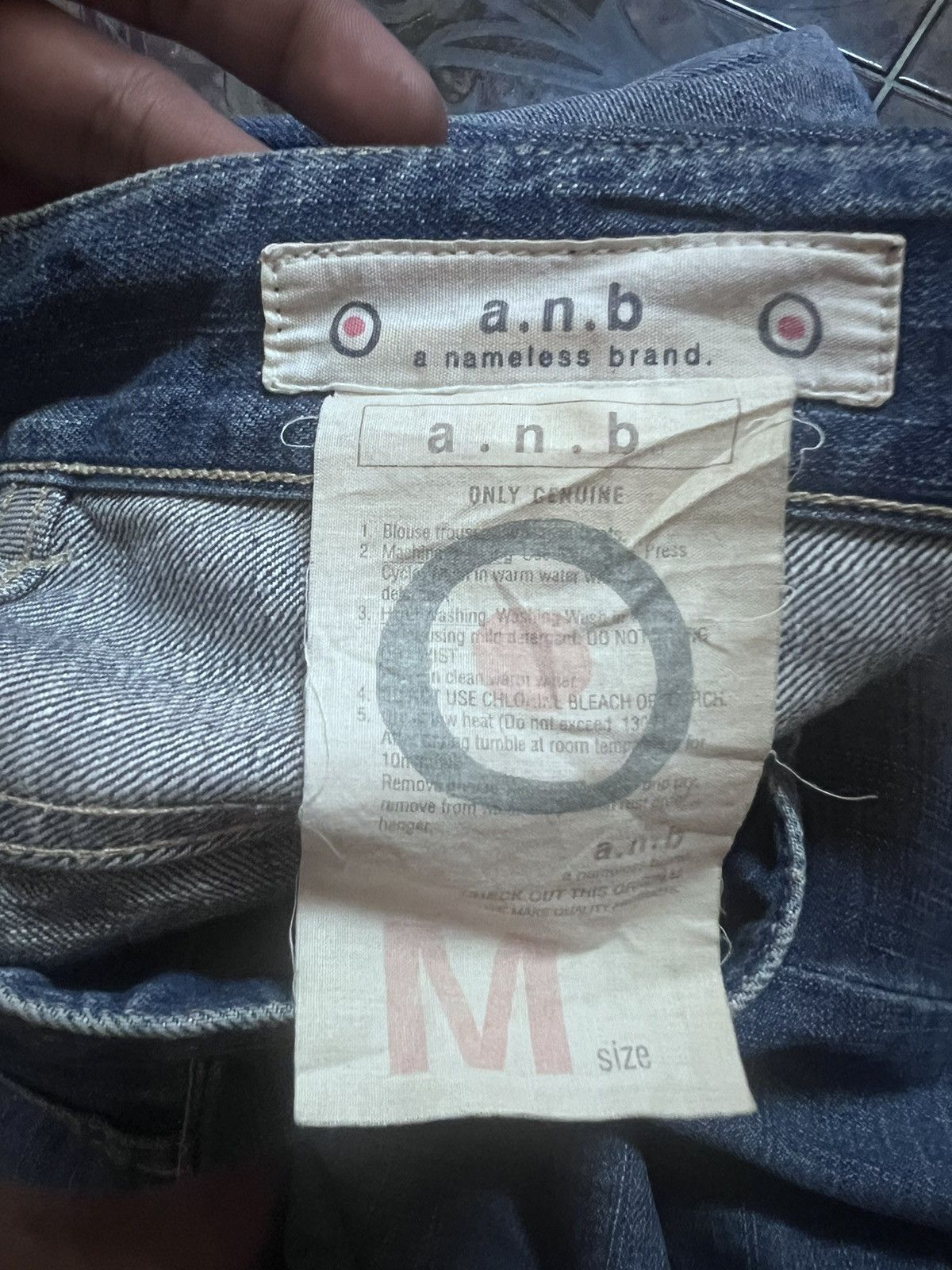 Japanese Brand BAGGY💥ANB BRAND PATCH WORK DENIM PANT Size US 30 / EU 46 - 9 Thumbnail