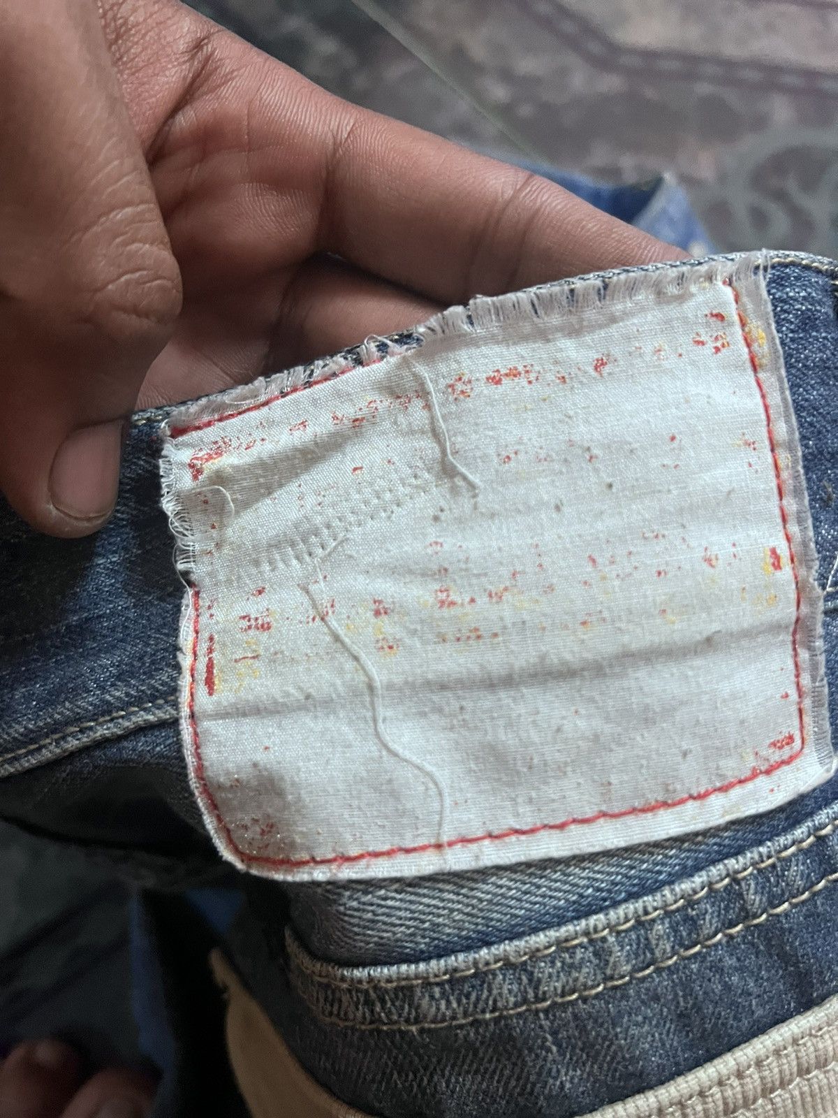 Japanese Brand BAGGY💥ANB BRAND PATCH WORK DENIM PANT Size US 30 / EU 46 - 8 Thumbnail