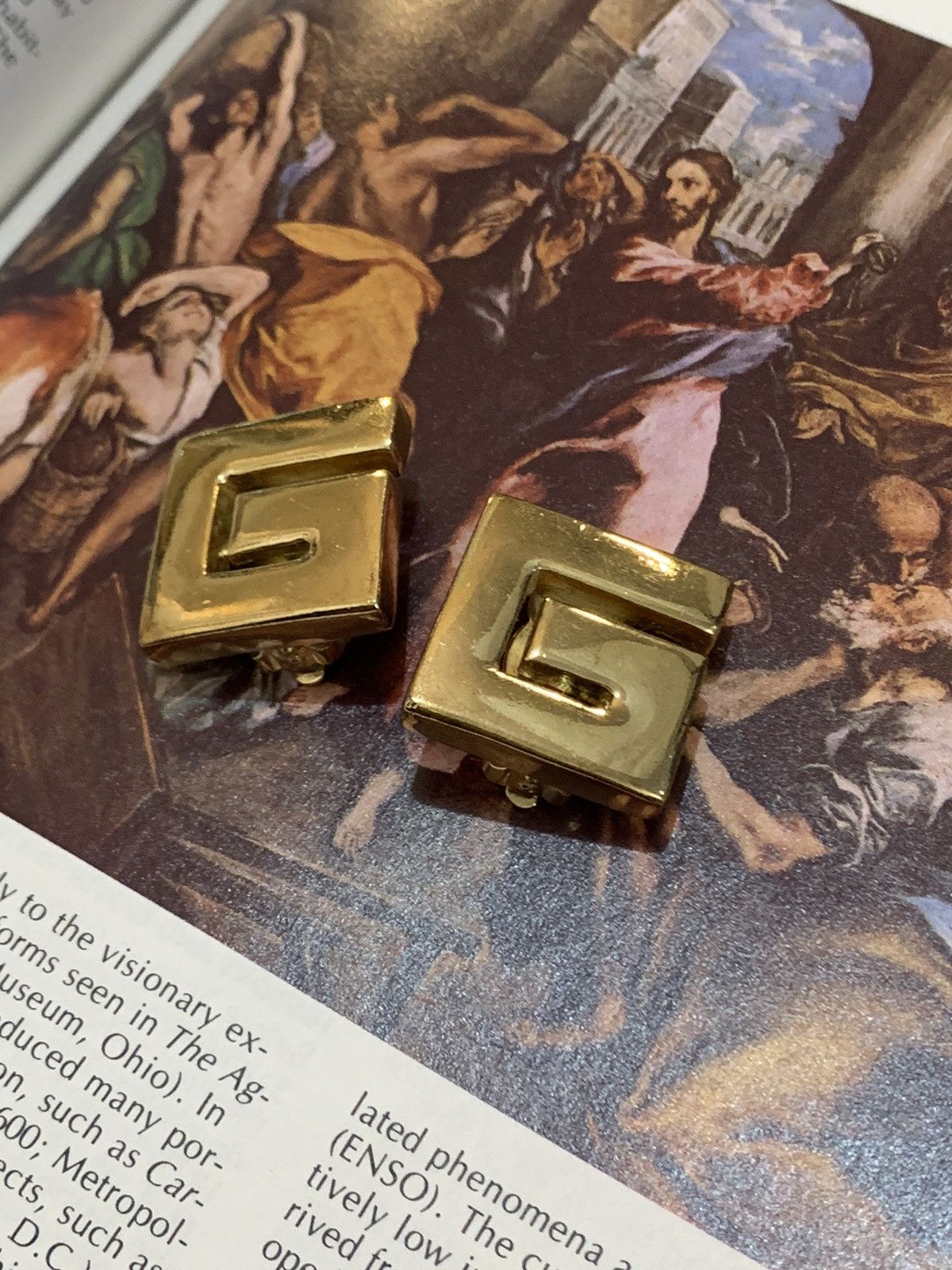 Givenchy Vintage 1980s Clip On Earrings