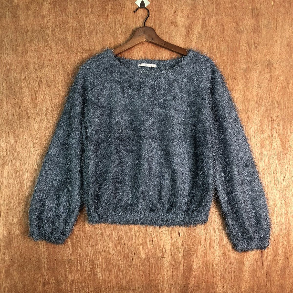 Homespun Knitwear × Japanese Brand Vassa Full Grey Mohair Shag Shaggy Knitwear Size US S / EU 44-46 / 1 - 1 Thumbnail