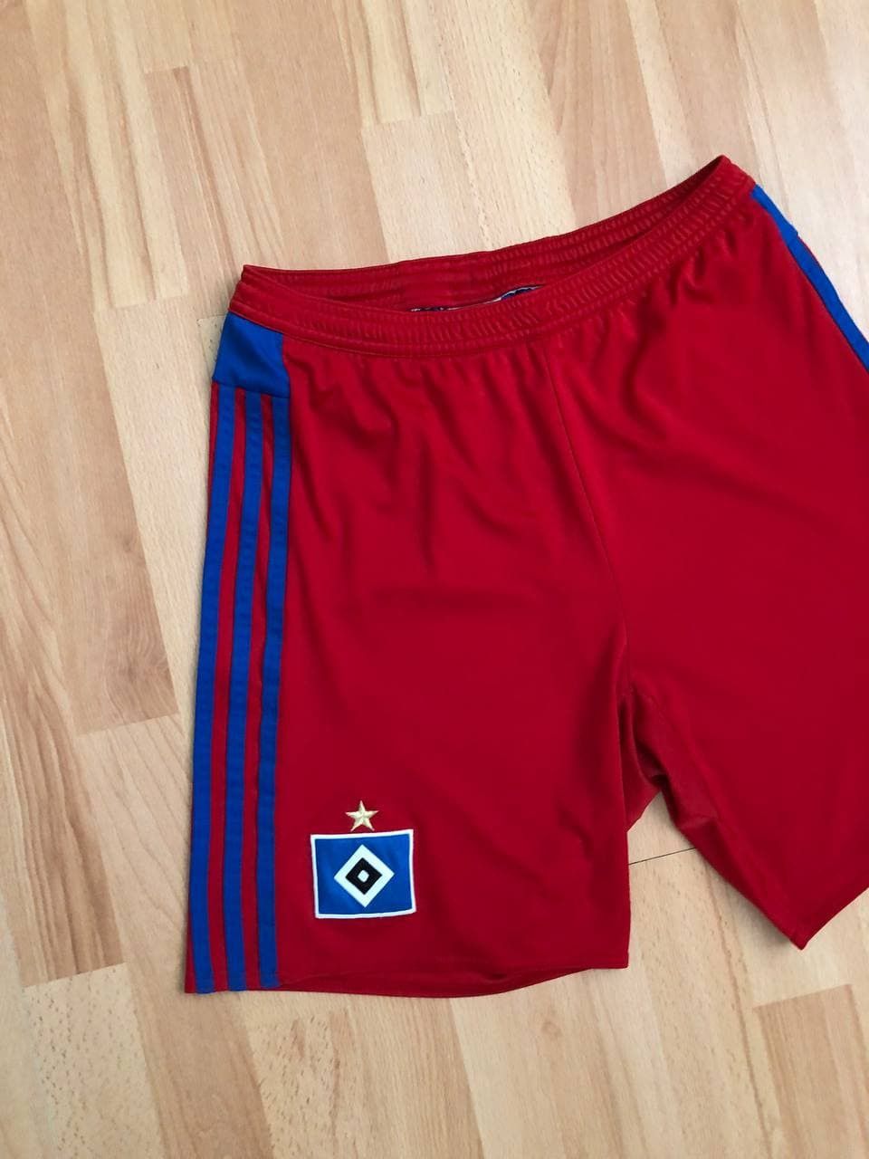 Vintage SV HAMBURG FOOTBALL SOCCER SHORTS ADIDAS MENS Size US 36 / EU 52 - 2 Thumbnail