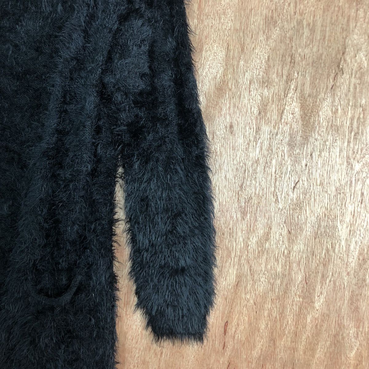 Homespun Knitwear × Japanese Brand Japan Black Mohair Cardigan Knitwear Size US M / EU 48-50 / 2 - 7 Thumbnail