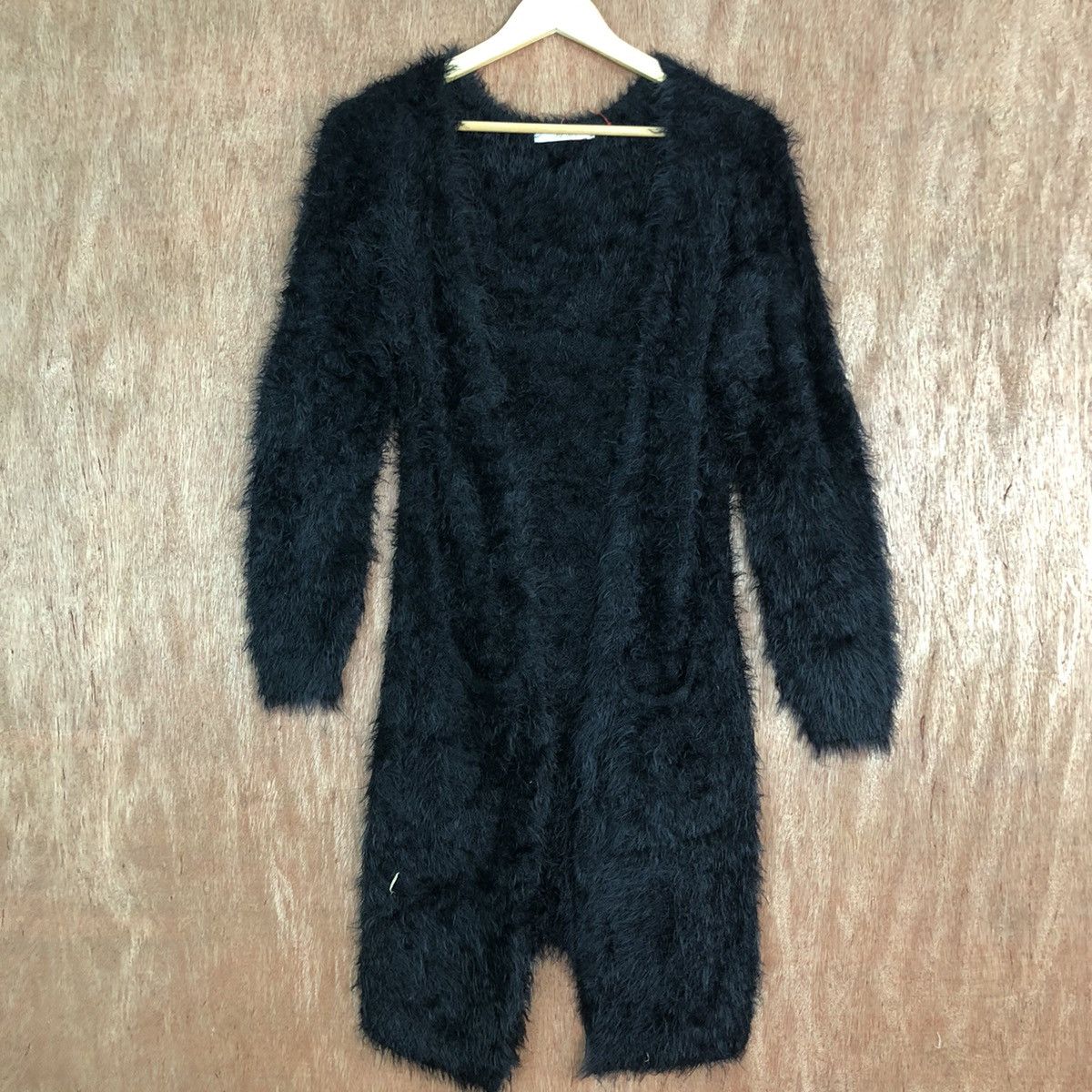 Homespun Knitwear × Japanese Brand Japan Black Mohair Cardigan Knitwear Size US M / EU 48-50 / 2 - 3 Thumbnail