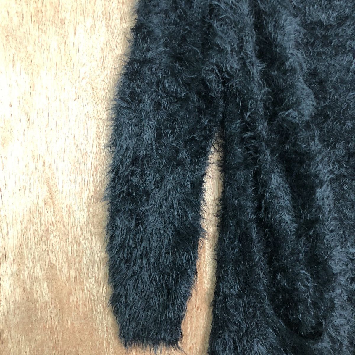 Homespun Knitwear × Japanese Brand Japan Black Mohair Cardigan Knitwear Size US M / EU 48-50 / 2 - 9 Thumbnail