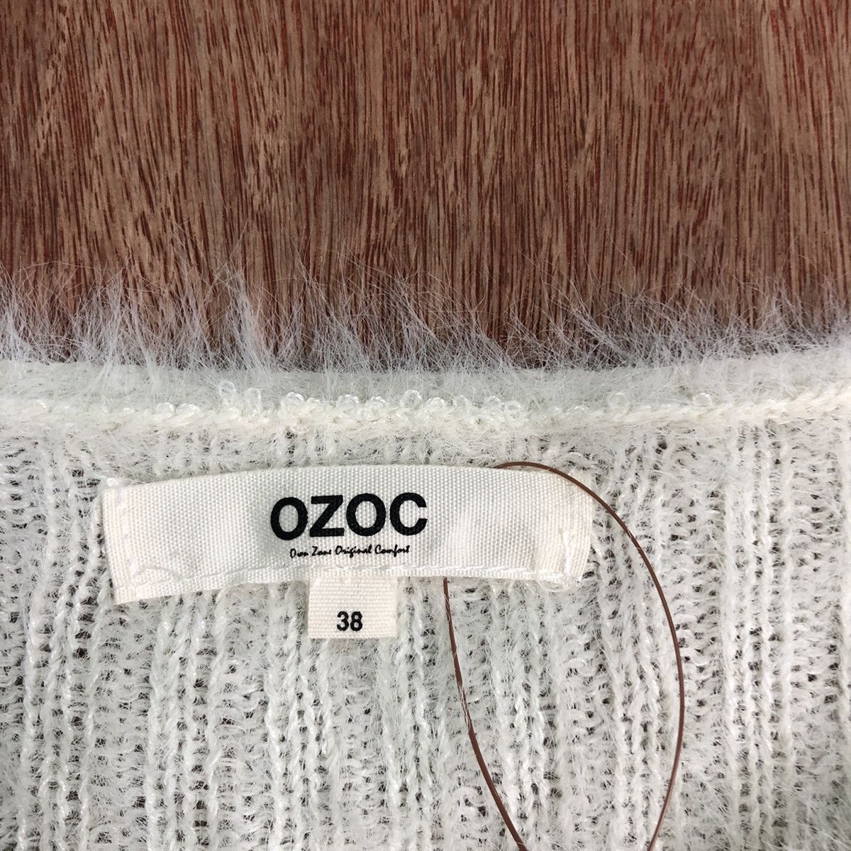 Homespun Knitwear Ozoc White Mohair Shag Shaggy Knitwear Size US M / EU 48-50 / 2 - 8 Thumbnail