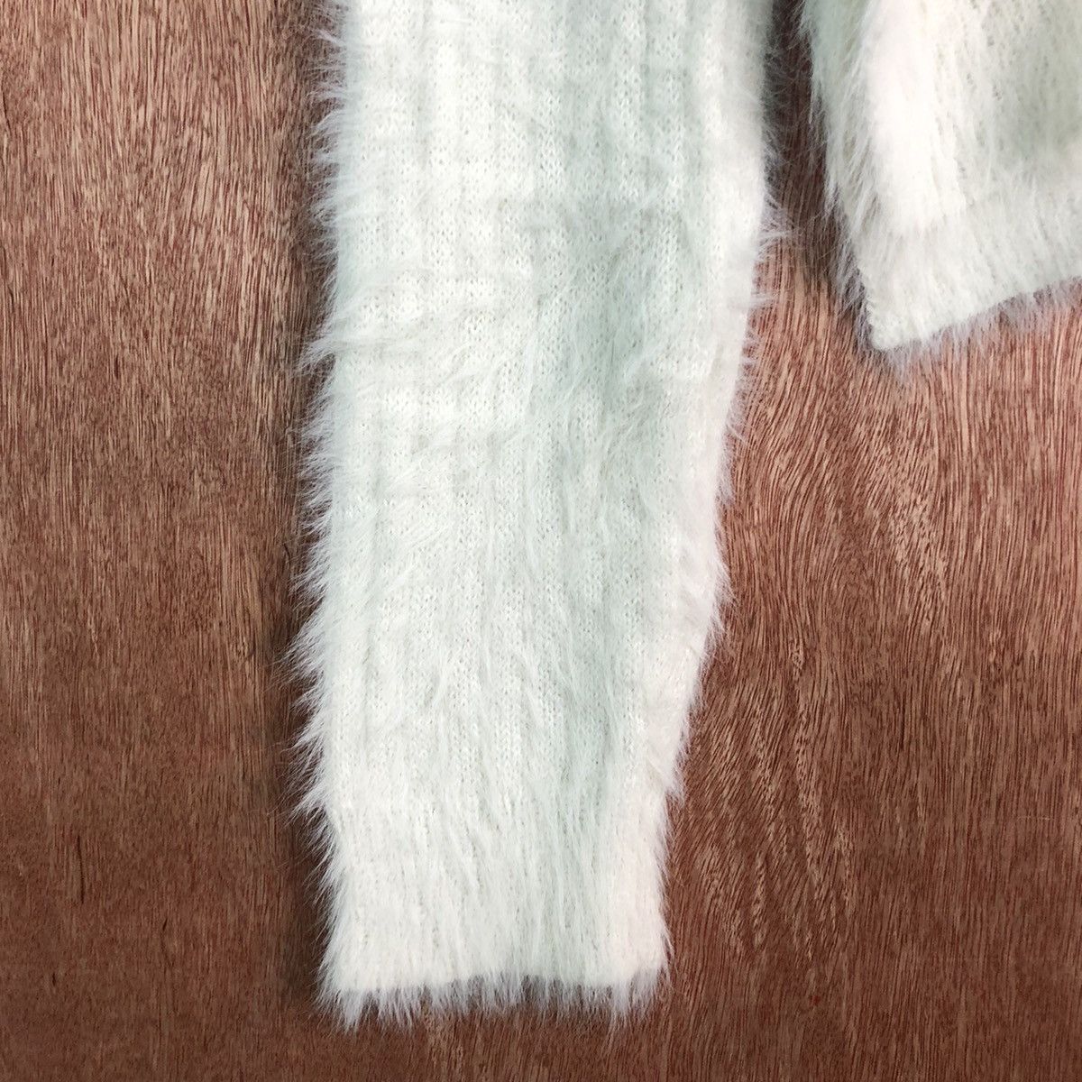 Homespun Knitwear Ozoc White Mohair Shag Shaggy Knitwear Size US M / EU 48-50 / 2 - 6 Thumbnail